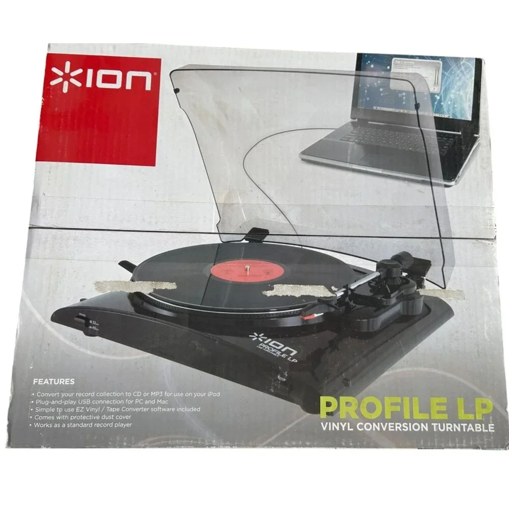 ION Audio PROFILE LP Turntable Vinyl Conversion NIB - Picture 1 of 5
